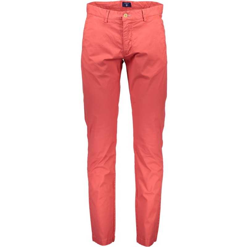 GANT RED MEN'S TROUSERS