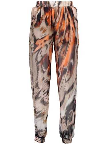 JUST CAVALLI WOMEN'S ORANGE TROUSERS