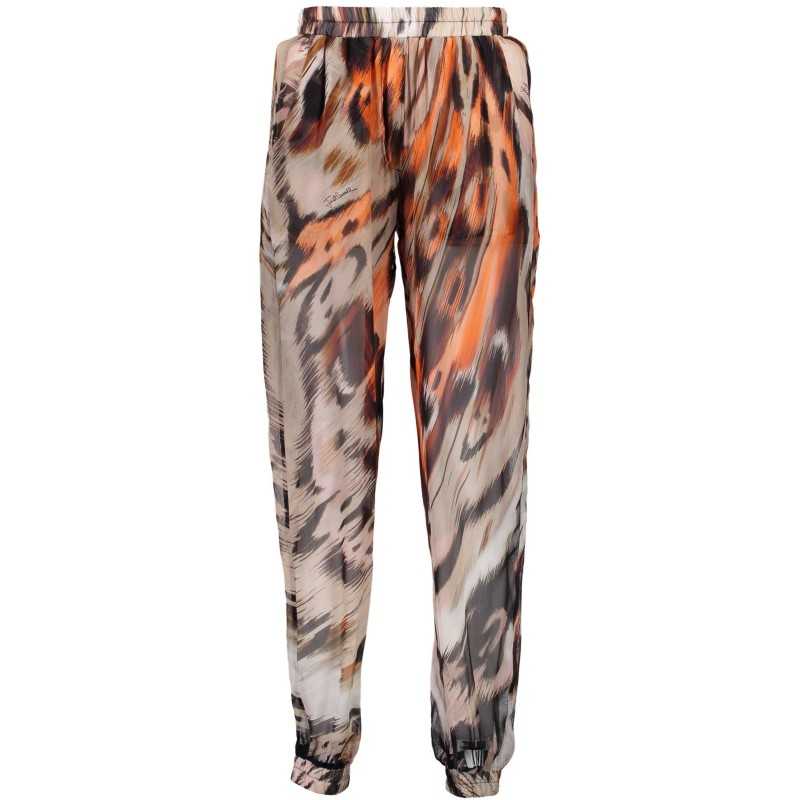 JUST CAVALLI WOMEN'S ORANGE TROUSERS