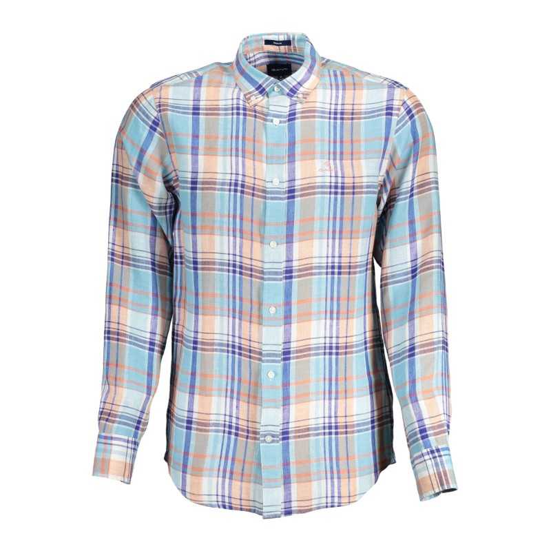 GANT CAMICIA MANICHE LUNGHE UOMO AZZURRO