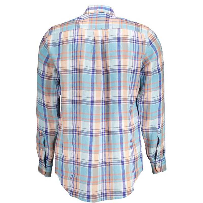 GANT CAMICIA MANICHE LUNGHE UOMO AZZURRO