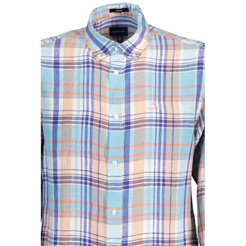 GANT CAMICIA MANICHE LUNGHE UOMO AZZURRO