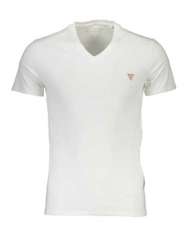 GUESS JEANS T-SHIRT MANICHE CORTE UOMO BIANCO