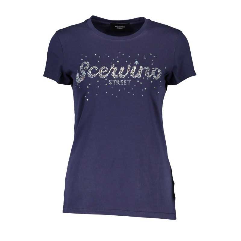 SCERVINO STREET T-SHIRT MANICHE CORTE DONNA BLU