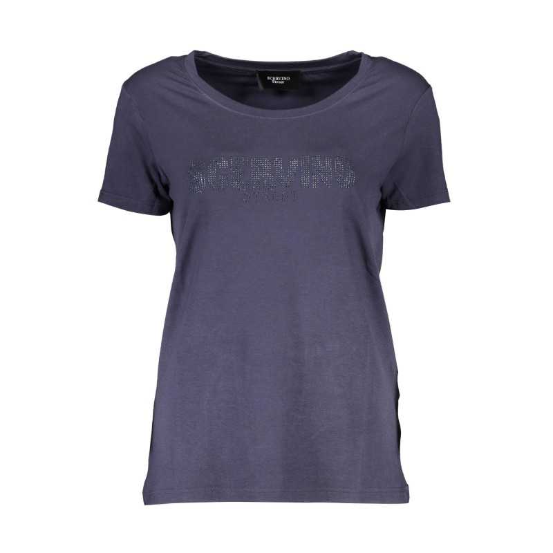 SCERVINO STREET T-SHIRT MANICHE CORTE DONNA BLU