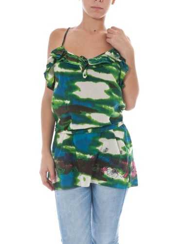 JOHN GALLIANO WOMEN'S GREEN TANK