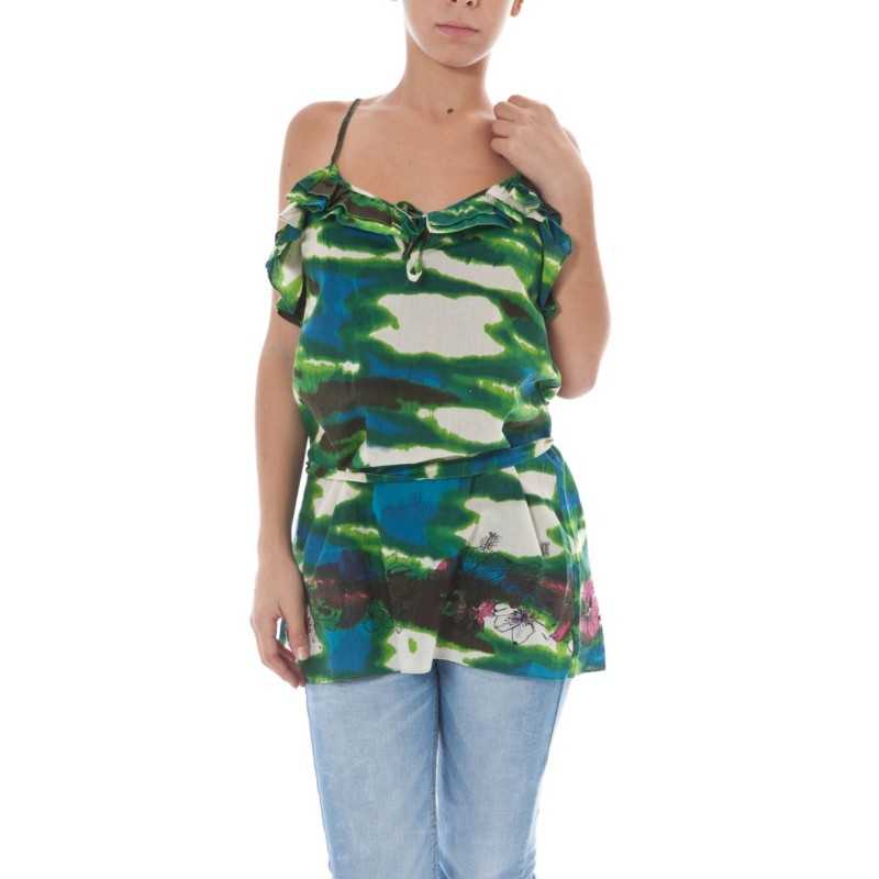 JOHN GALLIANO WOMEN'S GREEN TANK