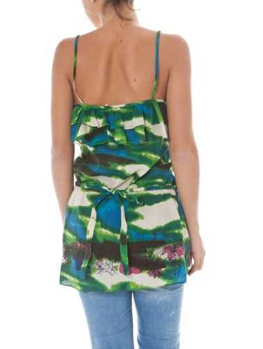 JOHN GALLIANO WOMEN'S GREEN TANK