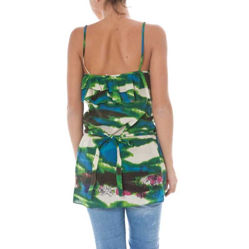 JOHN GALLIANO WOMEN'S GREEN TANK