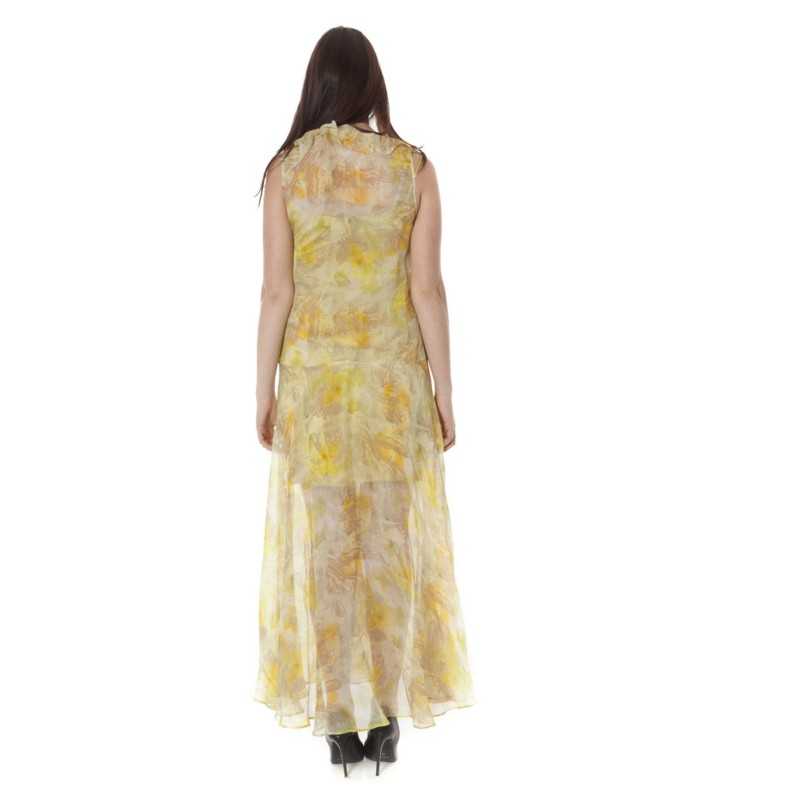 JOHN GALLIANO LONG YELLOW WOMAN DRESS