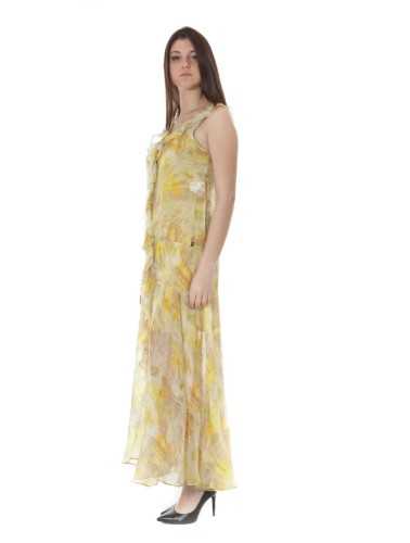 JOHN GALLIANO LONG YELLOW WOMAN DRESS