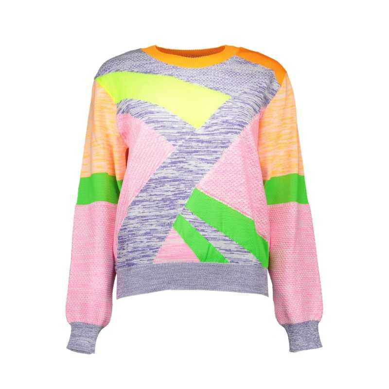 LOVE MOSCHINO MULTICOLORED WOMAN SWEATER