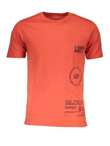 GAS MEN'S SHORT SLEEVE T-SHIRT ORANGE