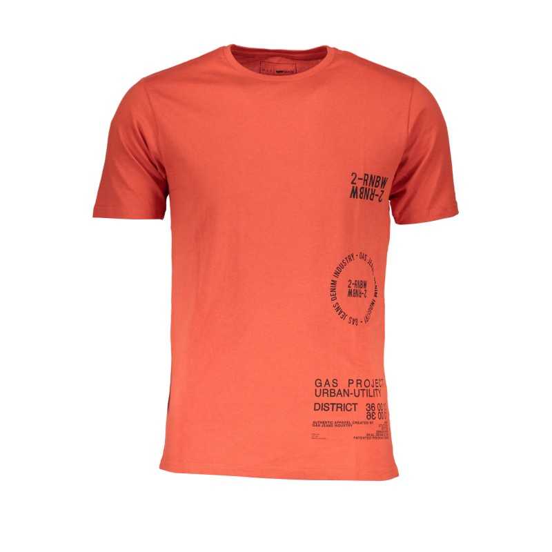 GAS T-SHIRT MANICHE CORTE UOMO ARANCIO