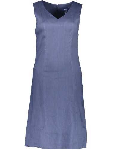 GANT WOMEN'S LONG DRESS BLUE