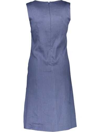 GANT WOMEN'S LONG DRESS BLUE