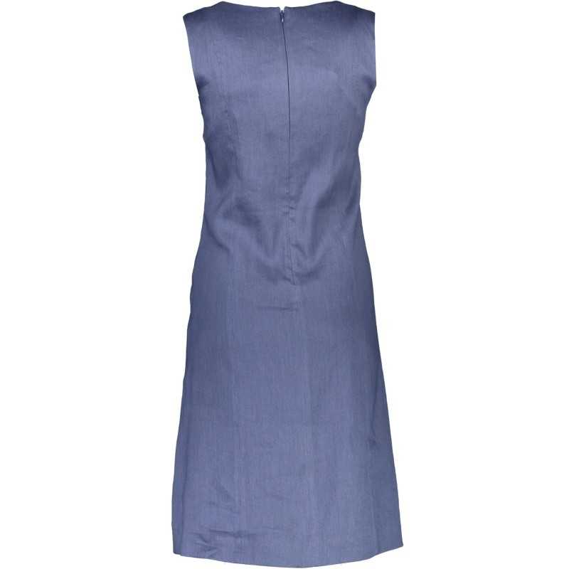 GANT WOMEN'S LONG DRESS BLUE