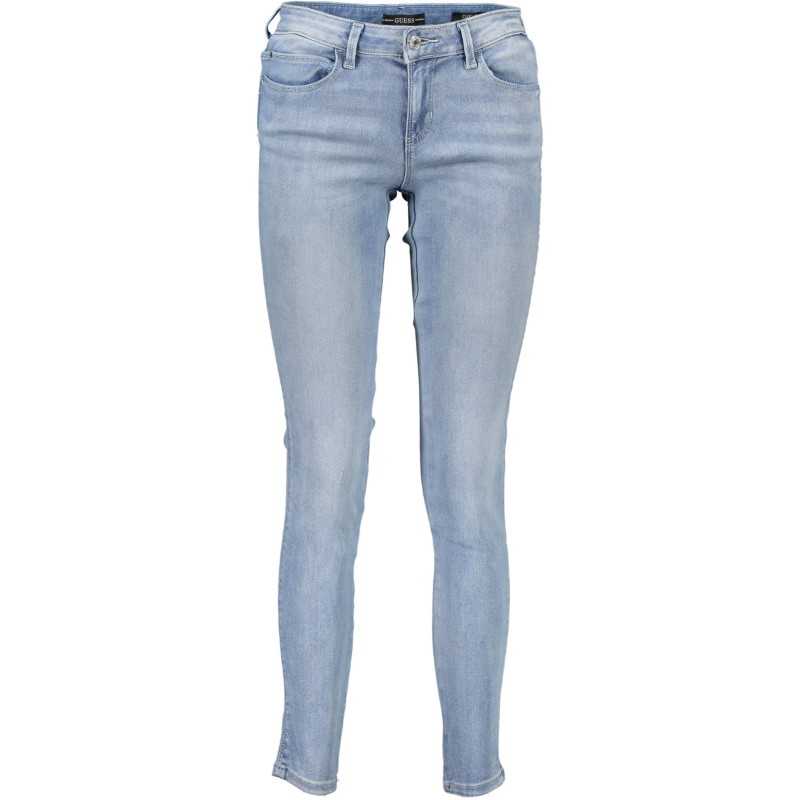 GUESS JEANS JEANS DENIM WOMAN LIGHT BLUE