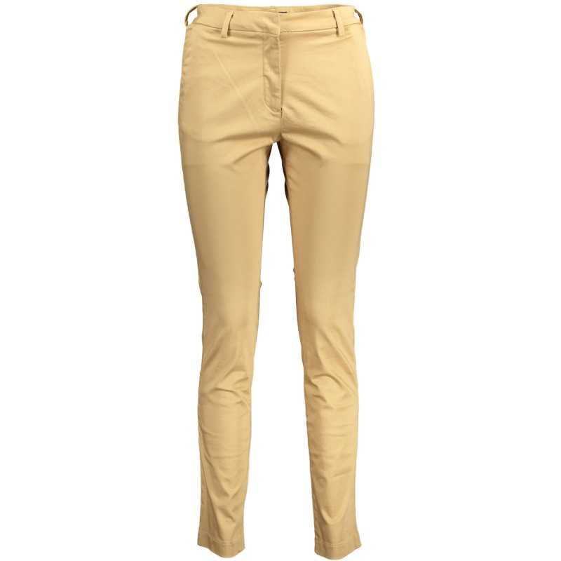 GANT WOMEN'S BEIGE TROUSERS