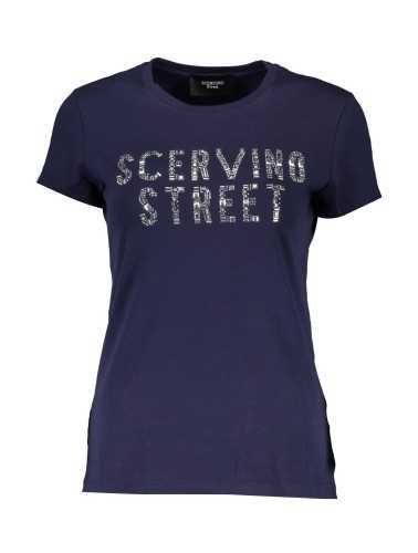 SCERVINO STREET T-SHIRT MANICHE CORTE DONNA BLU