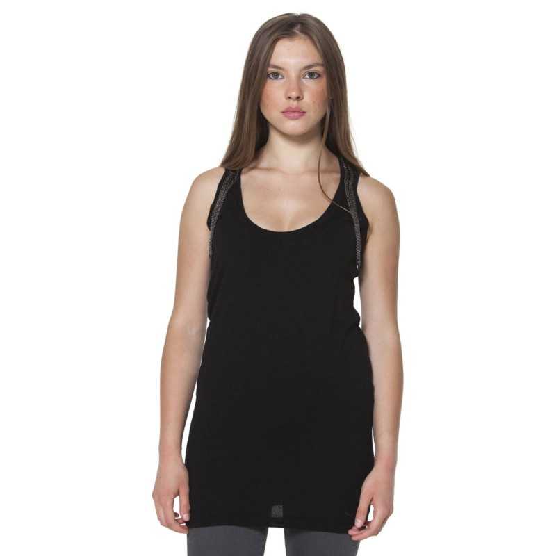 FRED PERRY WOMEN'S BLACK TANK