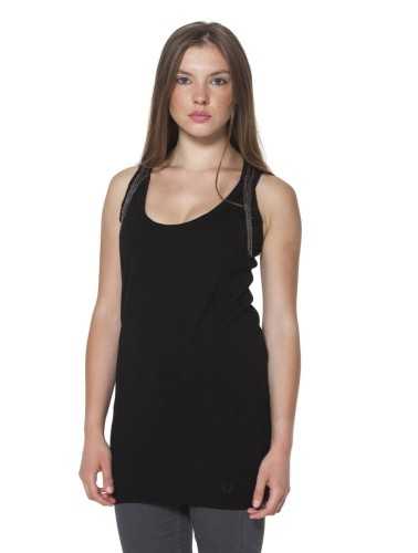 FRED PERRY WOMEN'S BLACK TANK