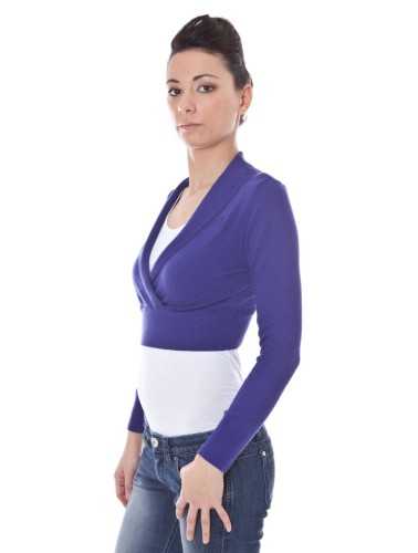 DATCH SHRUG LONG SLEEVES PURPLE WOMAN