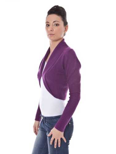 DATCH SHRUG LONG SLEEVES PURPLE WOMAN