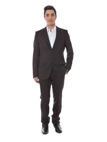 CALVIN KLEIN MEN'S CLASSIC SUIT BROWN