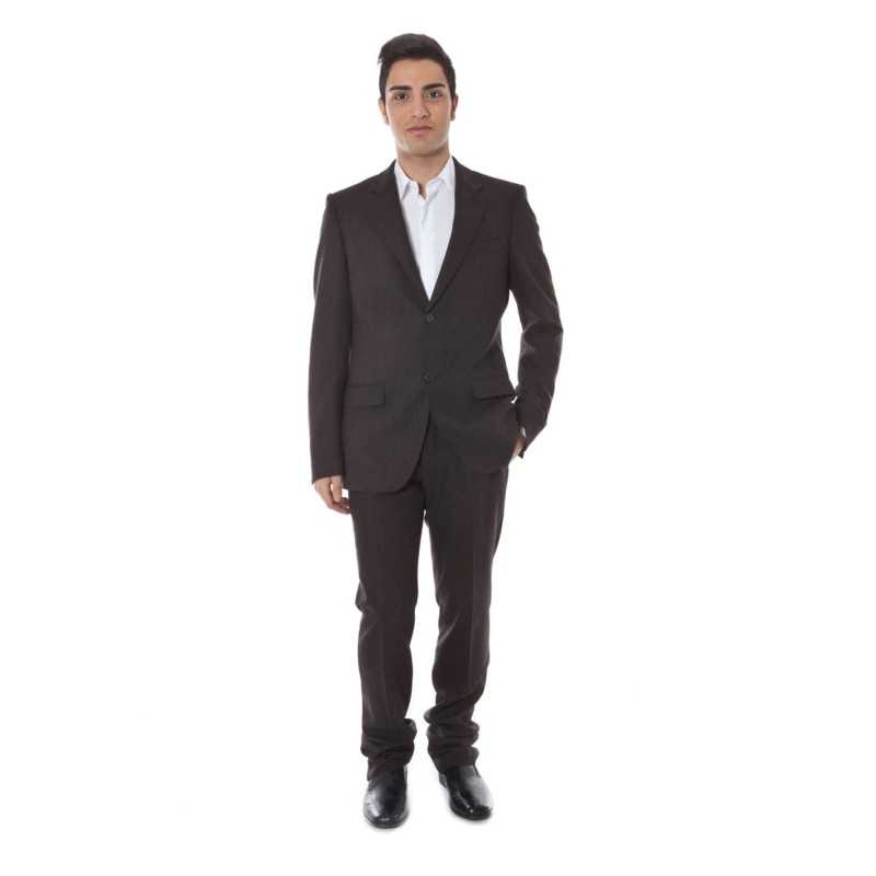 CALVIN KLEIN MEN'S CLASSIC SUIT BROWN