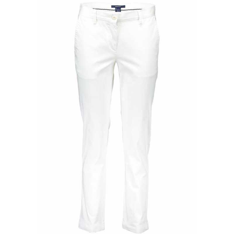 GANT WOMEN'S WHITE TROUSERS