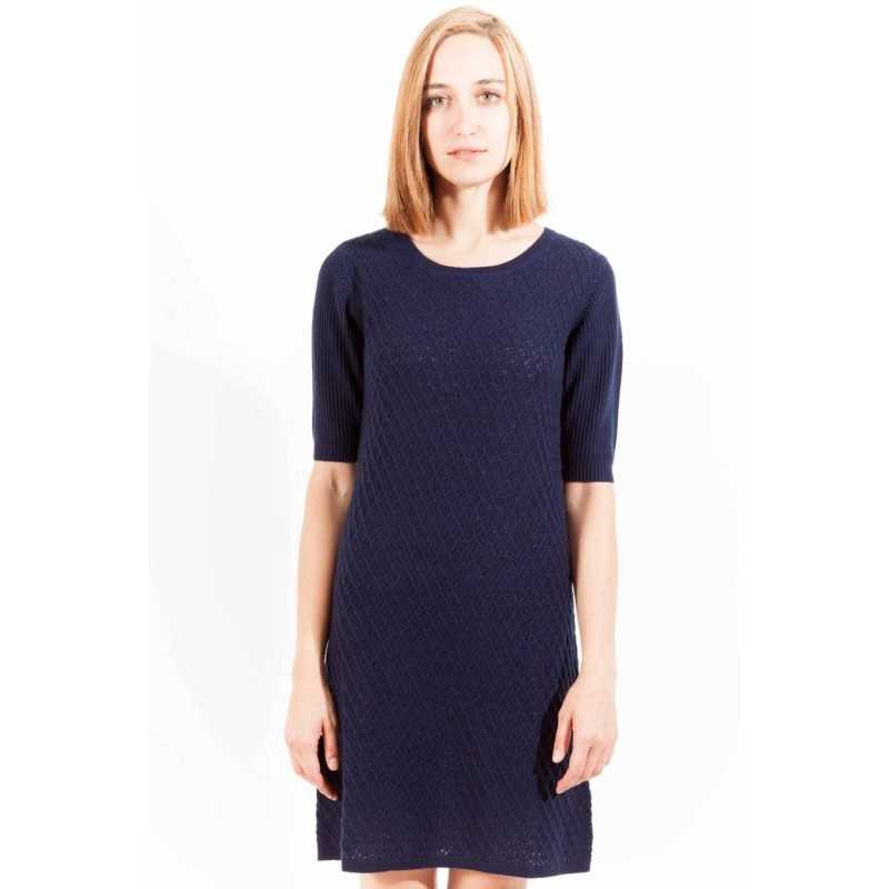 GANT SHORT DRESS WOMAN BLUE