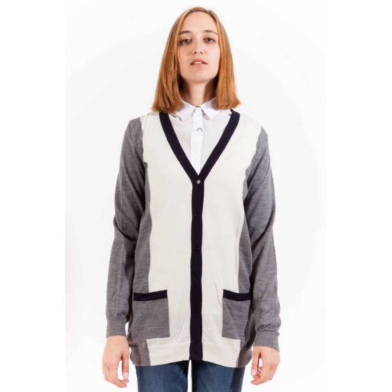 GANT CARDIGAN DONNA GRIGIO