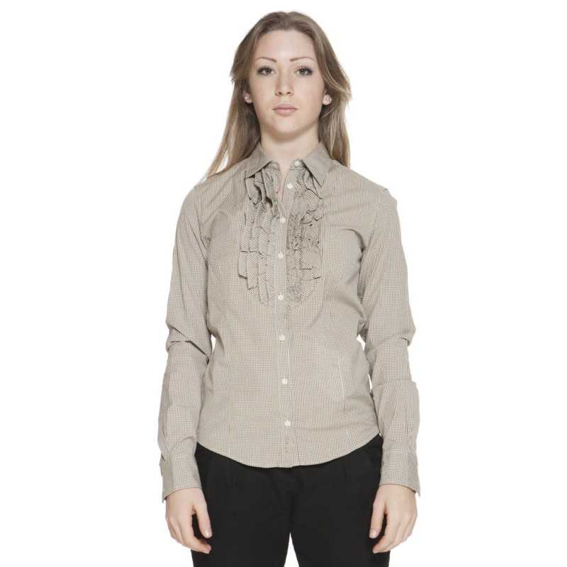 GANT WOMEN'S LONG SLEEVE SHIRT BROWN