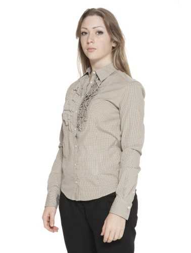 GANT WOMEN'S LONG SLEEVE SHIRT BROWN