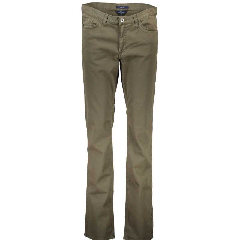 GANT WOMEN'S GREEN TROUSERS