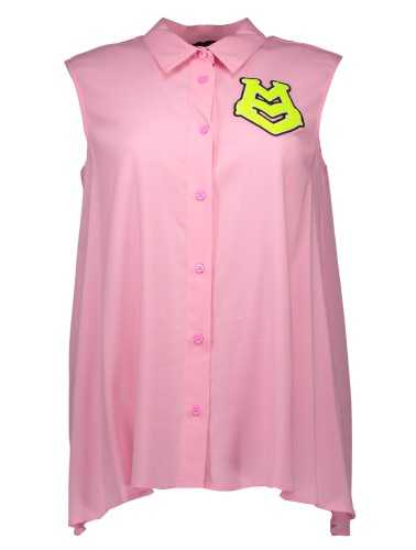 LOVE MOSCHINO PINK WOMAN SLEEVELESS SHIRT