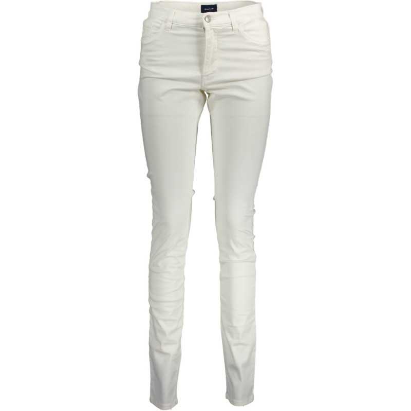 GANT WOMEN'S WHITE TROUSERS