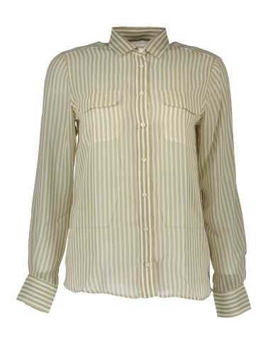 GANT WOMEN'S LONG SLEEVE BEIGE SHIRT