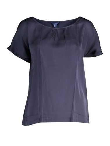 GANT T-SHIRT MANICHE CORTE DONNA BLU