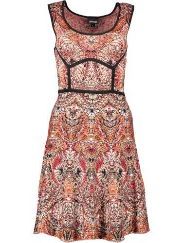 JUST CAVALLI SHORT DRESS WOMAN ORANGE