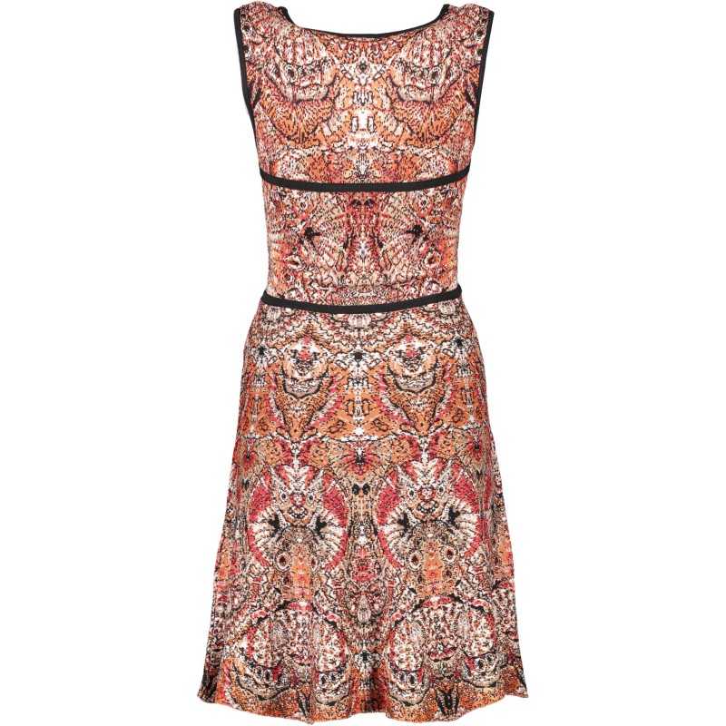 JUST CAVALLI SHORT DRESS WOMAN ORANGE