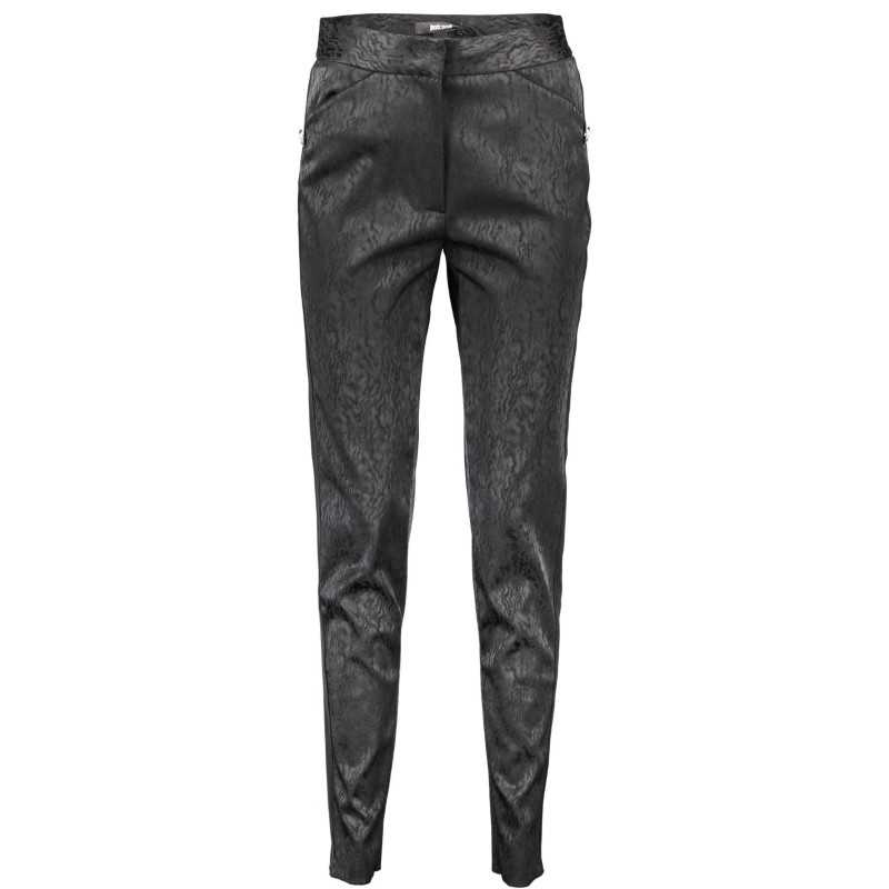 JUST CAVALLI WOMEN'S BLACK TROUSERS