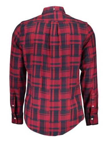 GANT MEN'S RED LONG SLEEVE SHIRT