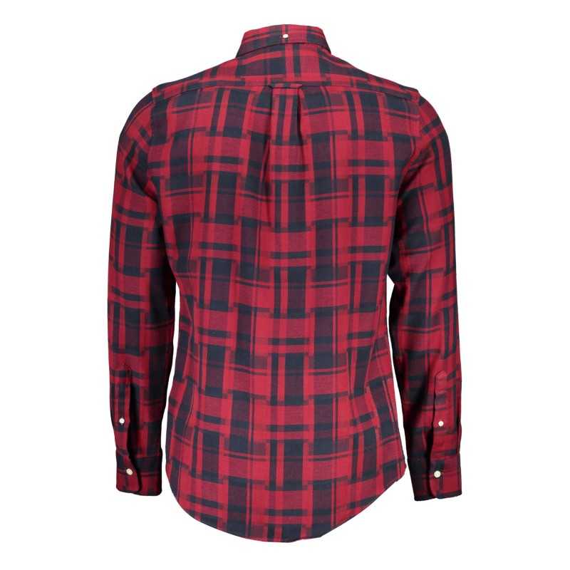 GANT MEN'S RED LONG SLEEVE SHIRT