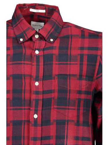 GANT MEN'S RED LONG SLEEVE SHIRT