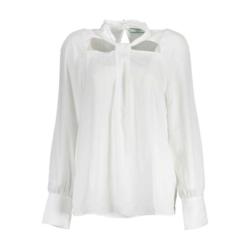 GUESS JEANS LONG SLEEVE SHIRT WOMAN WHITE