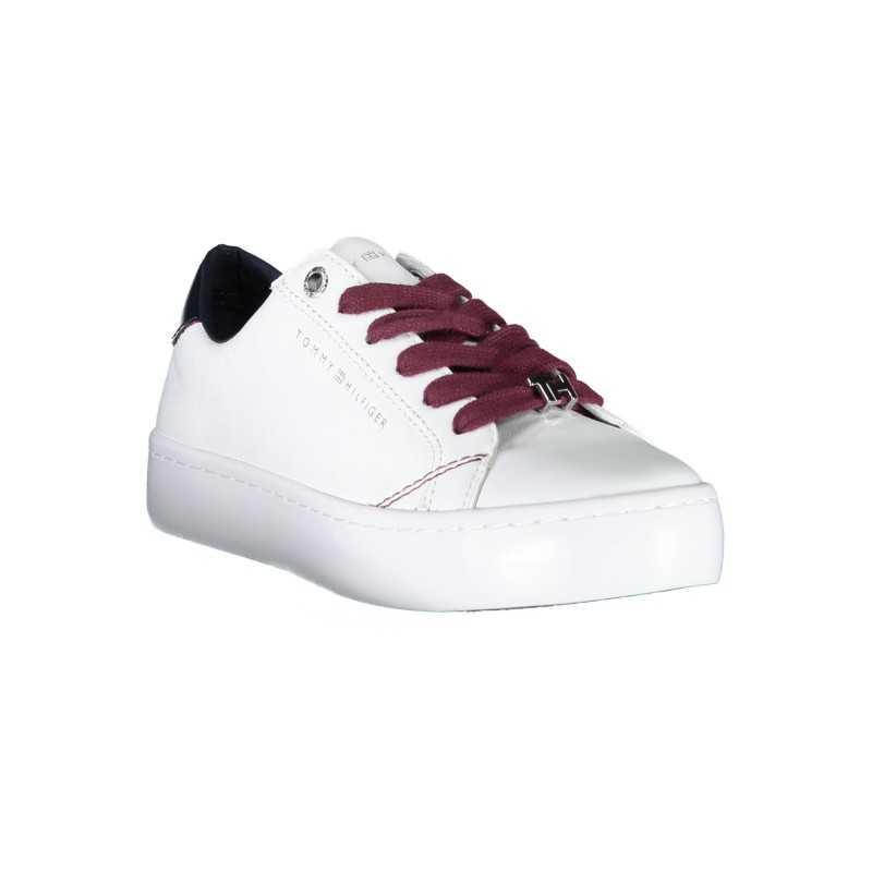 TOMMY HILFIGER WHITE WOMEN'S SPORTS SHOES