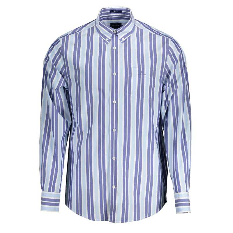 GANT CAMICIA MANICHE LUNGHE UOMO AZZURRO