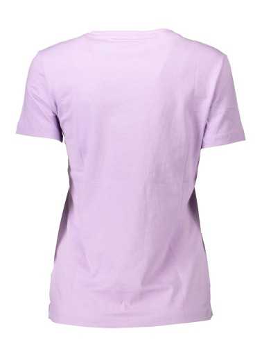 GUESS JEANS WOMEN'S SHORT SLEEVE T-SHIRT PURPLE